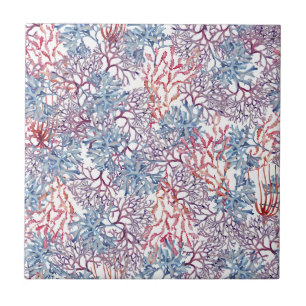 Underwater Watercolor Composition Series Design 5 Ceramic Tile