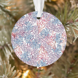 Underwater Watercolor Composition Series Design 5 Ornament