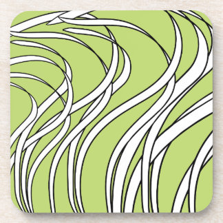 Underwater Wave lime green Coaster