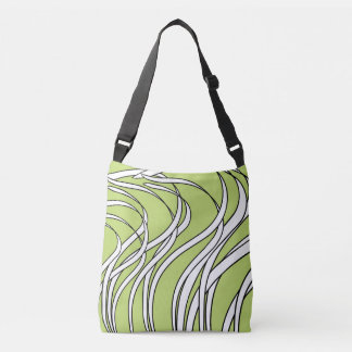 Underwater Wave lime green Crossbody Bag
