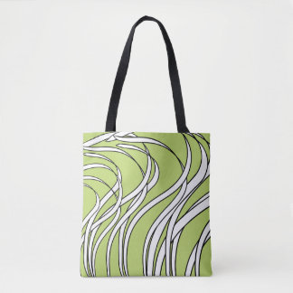 Underwater Wave lime green Tote Bag