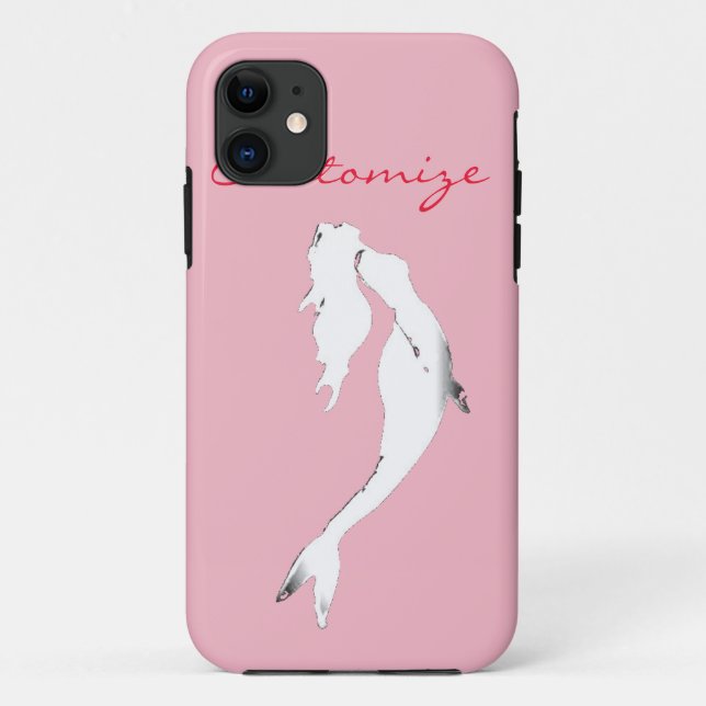 Underwater White Mermaid Swimming Thunder_Cove Case-Mate iPhone Case (Back)