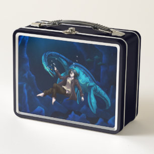 Underwater with a Plesiosaurus Metal Lunch Box