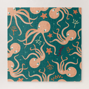Underwater Wonders: Octopus Starfish Dance Jigsaw Puzzle