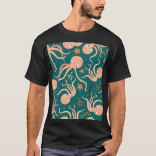 Underwater Wonders: Octopus Starfish Dance T-Shirt