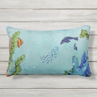 Underwater World #1 Outdoor Pillows