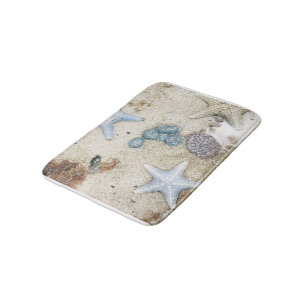  underwater world of colored starfish wrapping pap bath mat