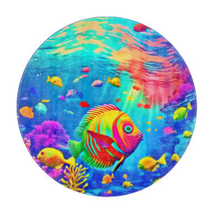 Underwater World of Colour Cutting Board