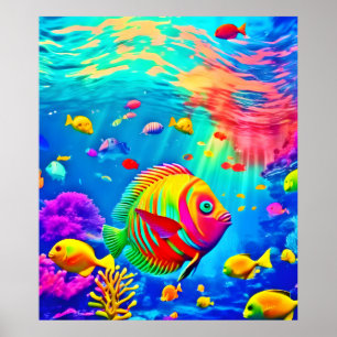 Underwater World of Colour Poster
