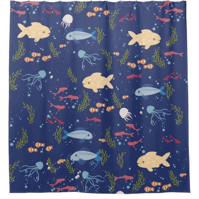 Underwater world shower curtain (Front)