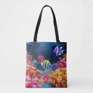 underwater world tote bag