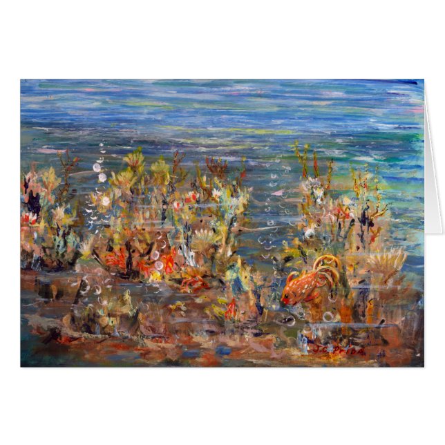 Underwater World Tropical Fish Aquarium Painting (Front Horizontal)