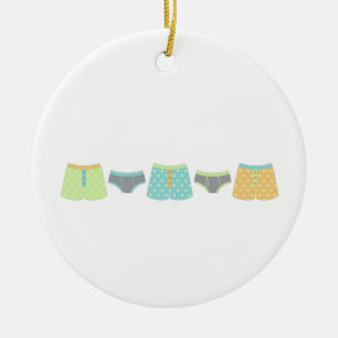 Underwear Ceramic Ornament