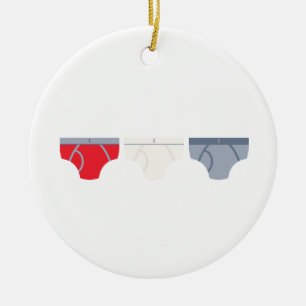Underwear Ceramic Ornament