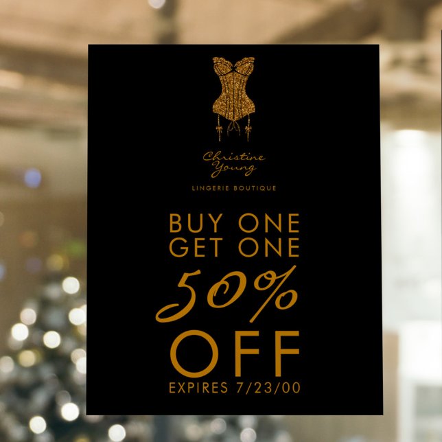 Underwear Store Lingerie Boutique Sale Proposition Poster (Creator Uploaded)