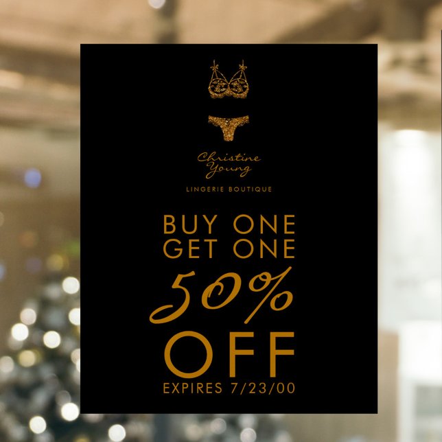 Underwear Store Lingerie Boutique Sale Proposition Poster (Creator Uploaded)