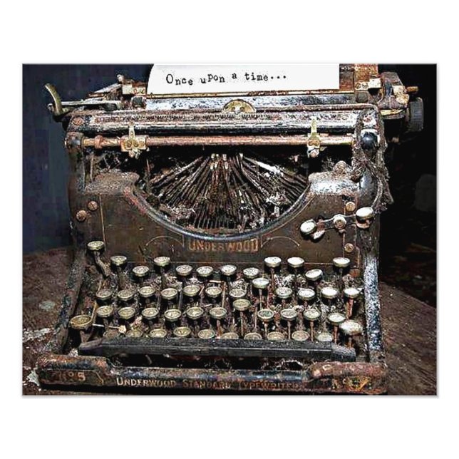 Underwood, old typewriter photo print (Front)