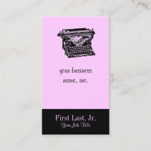 Underwood Typewriter Writer Business Card