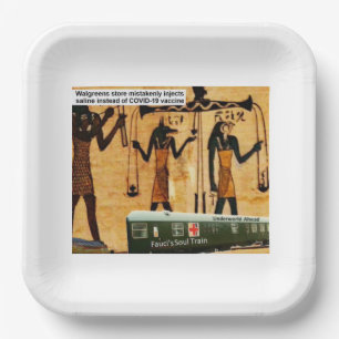 Underworld ahead paper plate