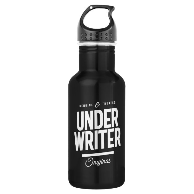 Underwriter Job Title Gift 532 Ml Water Bottle (Front)