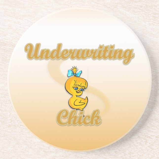 Underwriting Chick Coaster (Front)