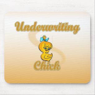 Underwriting Chick Mouse Pad