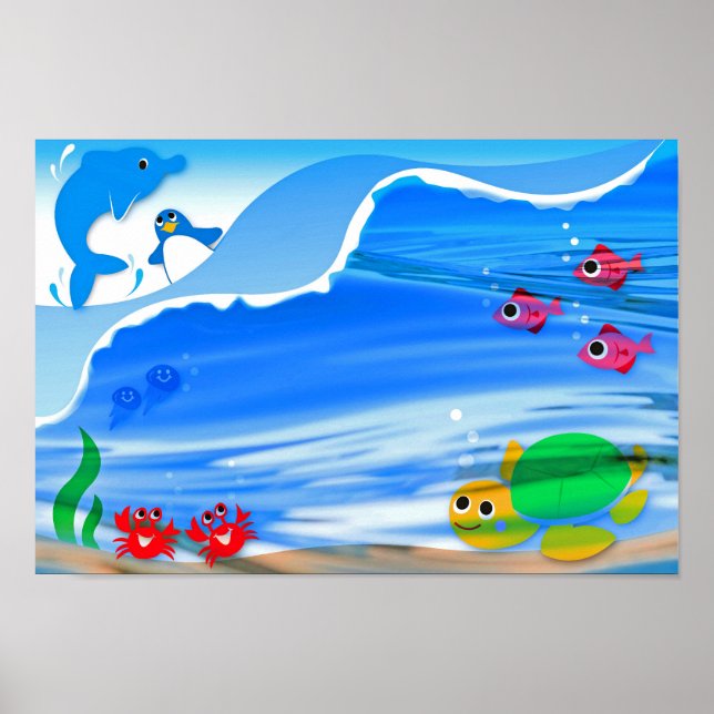 Undewater Creatures Poster (Front)