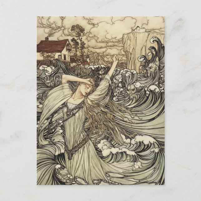 Undine by Arthur Rackham Postcard (Front)