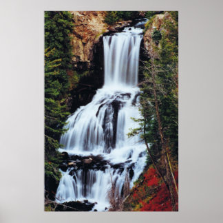 Undine Falls, Yellowstone Poster