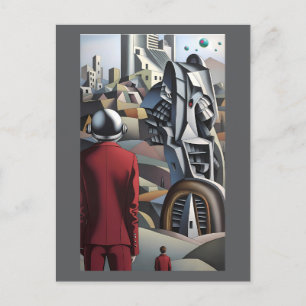 Undisclosed Dislocation - Ken Gauge Surreal Art Postcard
