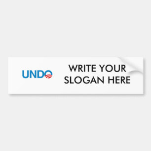 UNDO BUMPER STICKER