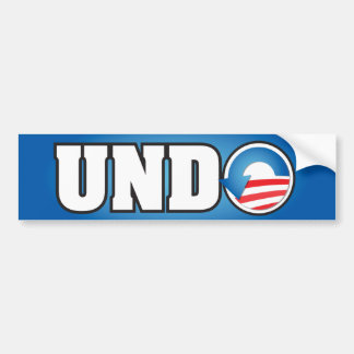 UNDO BUMPER STICKER
