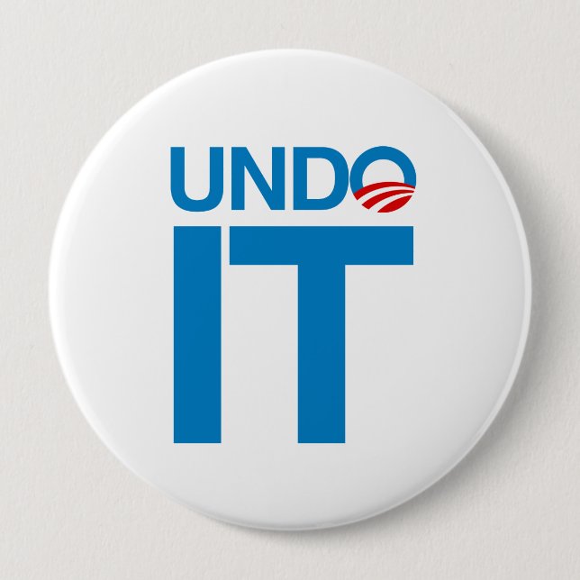 UNDO IT 10 CM ROUND BADGE (Front)
