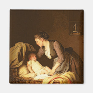 Undressing the Baby, 1880 Magnet