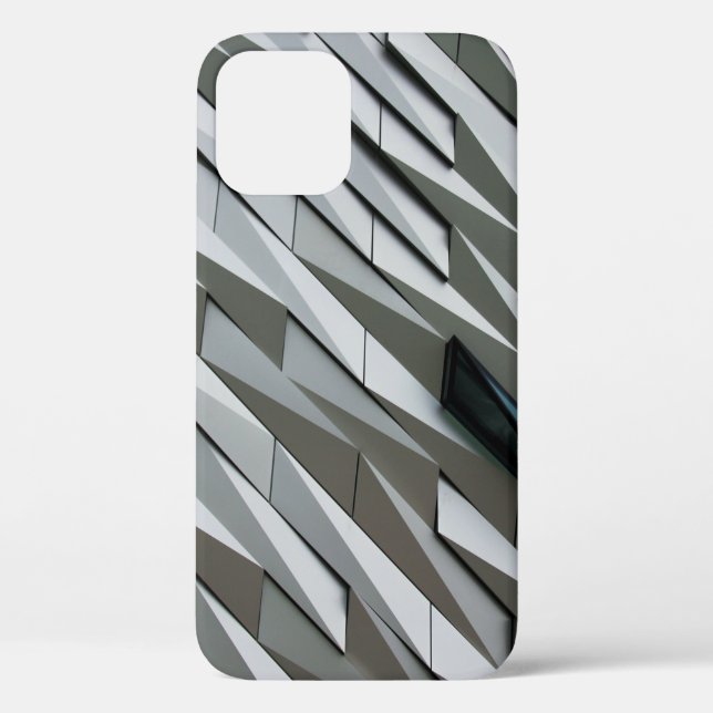 Undulating abstract shapes on a building facade at Case-Mate iPhone case (Back)