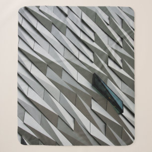 Undulating abstract shapes on a building facade at sherpa blanket