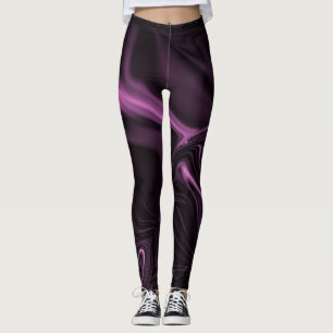 Undulations or smoke opaque pink over dark pink leggings