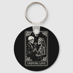 Undying Love Skeleton Bride Groom Wedding Matching Key Ring