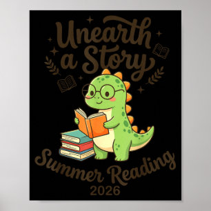 Unearth A Story 2026 Reading Teacher Librarian Poster