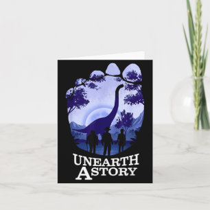 Unearth A Story Dinosaur Reading Adventure Shirt Card