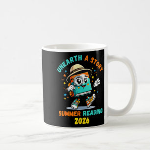 Unearth a story funny library summer reading 2026 coffee mug