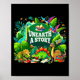 Unearth a story library summer reading 2026 poster