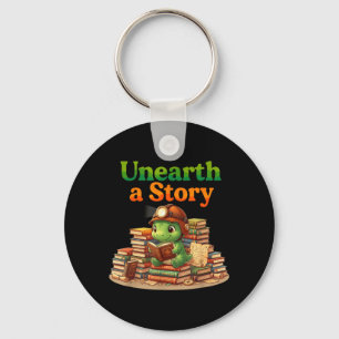Unearth a Story Summer 2026 Dinosaur Reading Books Key Ring