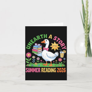 Unearth a story summer 2026 silly goose reading card