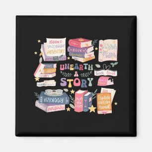 Unearth A Story Summer Reading 2026 Book Library Magnet