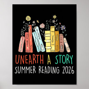Unearth A Story Summer Reading 2026 Book Poster