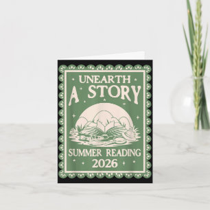 Unearth a story summer reading 2026 card