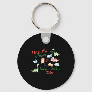 Unearth a story summer reading 2026 cute dinosaur key ring