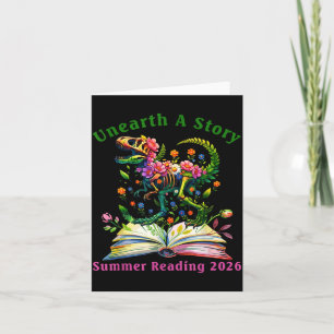 Unearth A Story Summer Reading 2026 Dinosaur Book Card