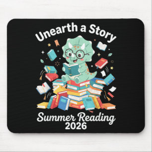 Unearth a story summer reading 2026 library men mouse pad